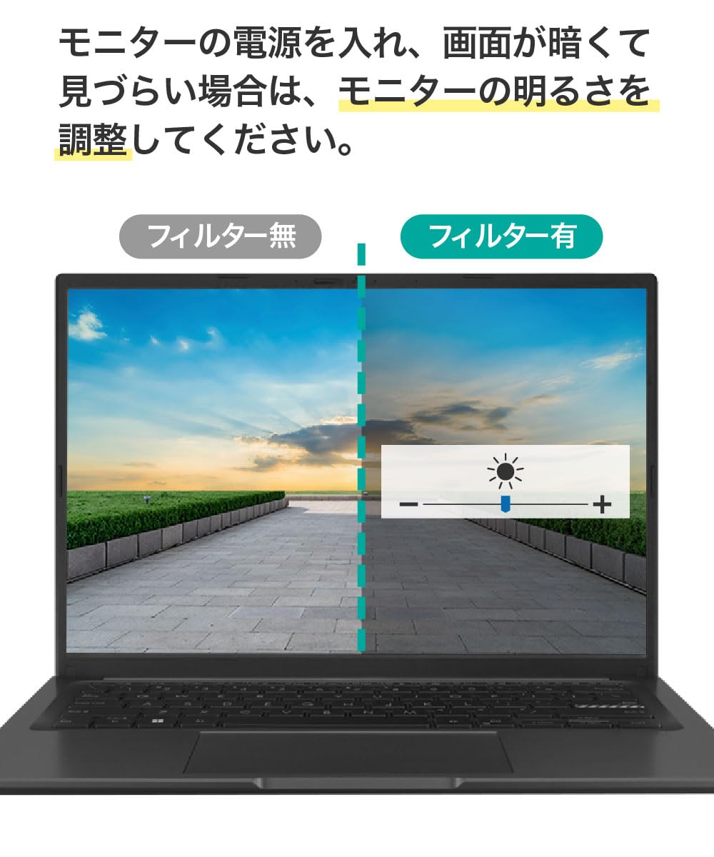 Amazon.co.jp: LOE(ロエ) 360度 覗き見防止フィルム 14インチ 3:2